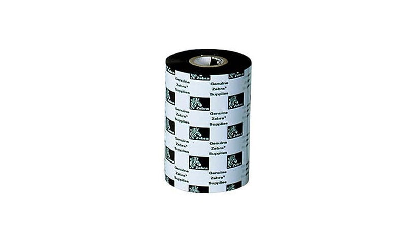 Zebra 2000 Wax - 1 - black - print ink ribbon refill (thermal transfer) (pack of 24)