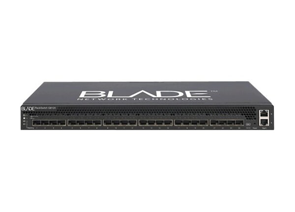 BNT RackSwitch G8124R - switch - 24 ports - managed - rack-mountable