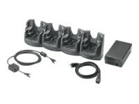 Zebra Four Slot Ethernet Charging Cradle Kit - docking cradle