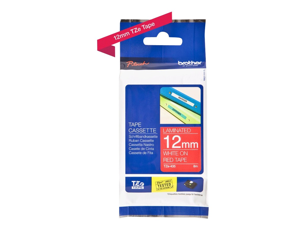 Brother TZe-435 - laminated tape - 1 cassette(s) - Roll (1.2 cm x 8 m)