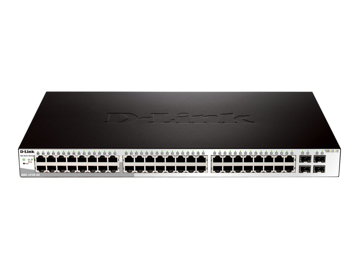 D-Link Web Smart DGS-1210-52 48 port managed switch, desktop rack-mountable