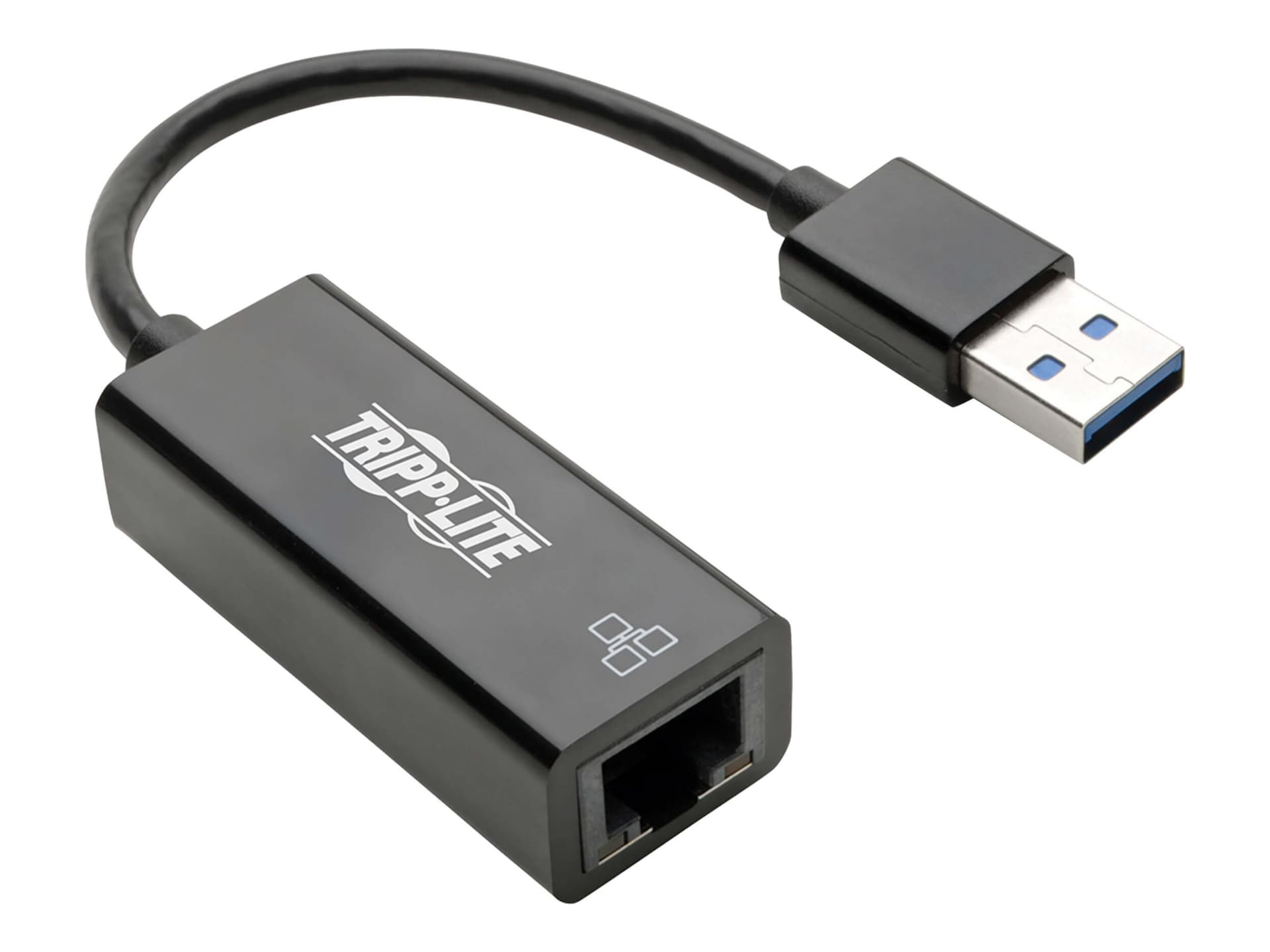 Tripp Lite USB 3.0 SuperSpeed to Gigabit Ethernet Adapter RJ45 10/100/1000  Mbps - network adapter - USB 3.0 - Gigabit - U336-000-R - USB Cables 
