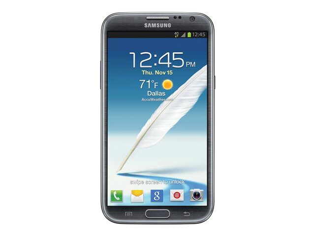 Samsung GALAXY Note II - titanium gray - 4G LTE - 16 GB - CDMA / GSM - Android smartphone