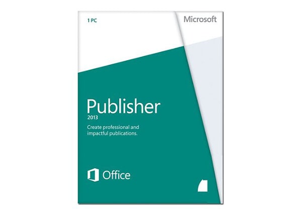Microsoft Publisher 2013 - box pack