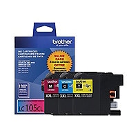 Brother LC105CL XXL - Super High Yield - yellow, cyan, magenta - original - ink cartridge