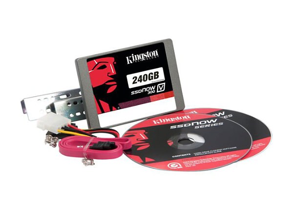 Kingston SSDNow V300 Desktop Upgrade Kit - solid state drive - 240 GB - SATA 6Gb/s