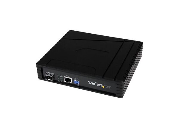 StarTech.com Gigabit Ethernet PoE Open SFP Fiber Media Converter – PSE
