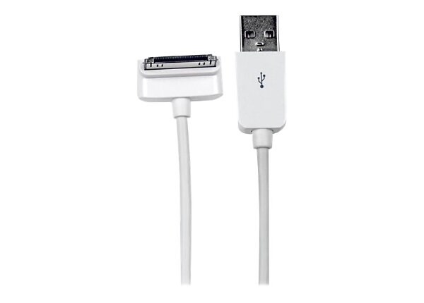 StarTech.com 2m Down Angle Apple 30-pin Dock to USB Cable iPhone iPod iPad