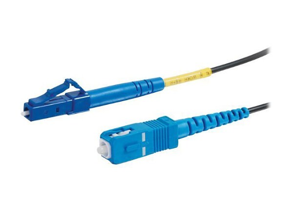 C2G 2m LC-SC 9/125 Simplex Single Mode OS2 Fiber Cable - Black - 6ft - patch cable - 2 m - black