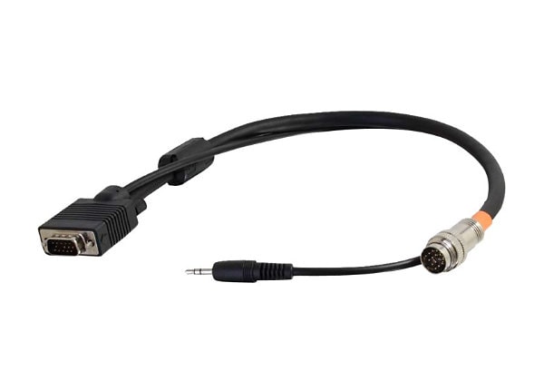 C2G RapidRun VGA (HD15) + 3.5mm Flying Lead - video / audio cable - VGA / audio - 10 ft