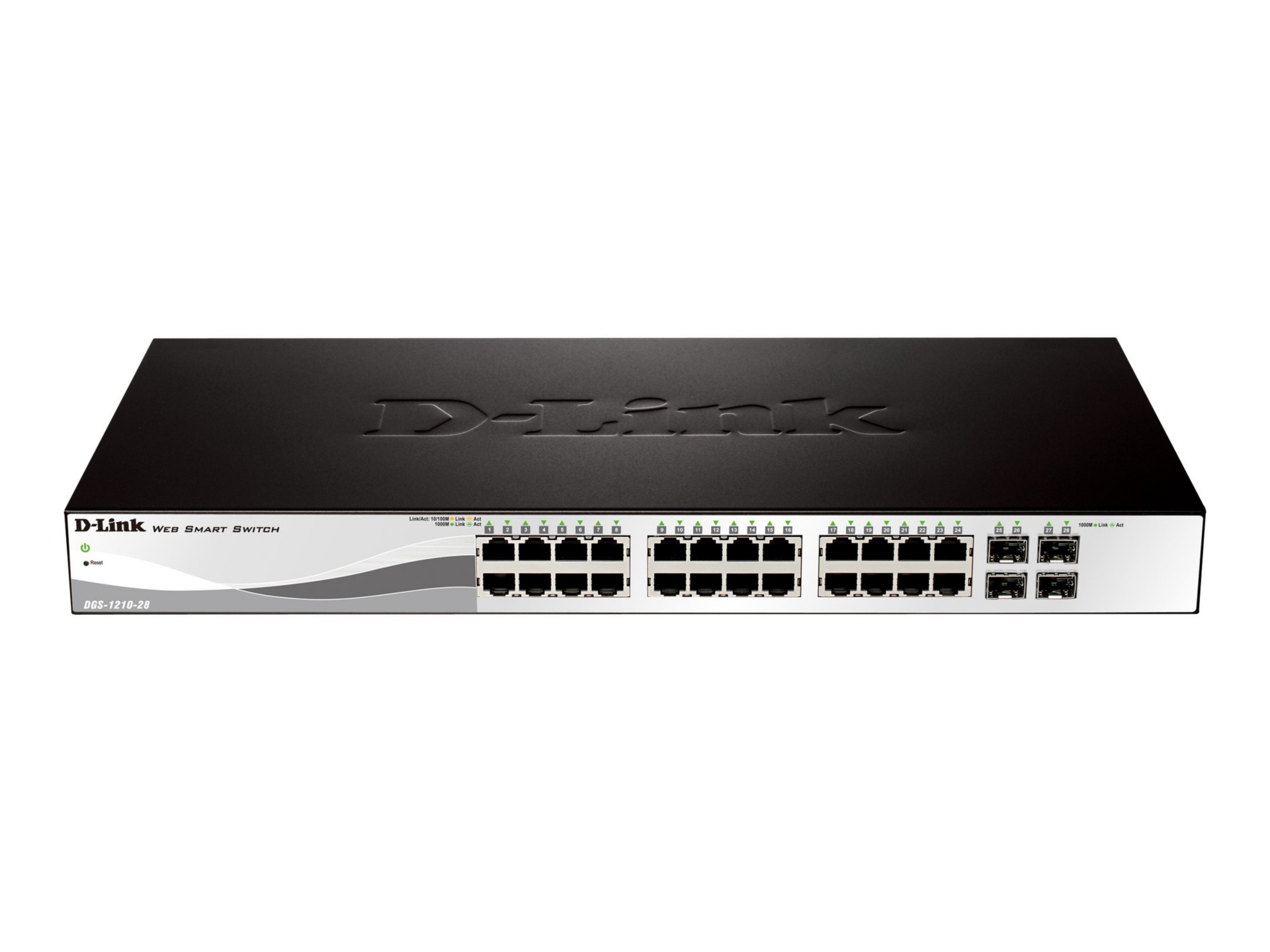 D-Link Web Smart DGS-1210-28 - switch - 24 ports - managed - rack-mountable