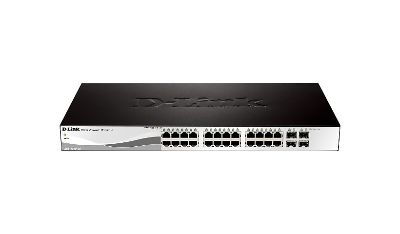 D-Link Web Smart DGS-1210-28 - switch - 24 ports - managed - rack-mountable