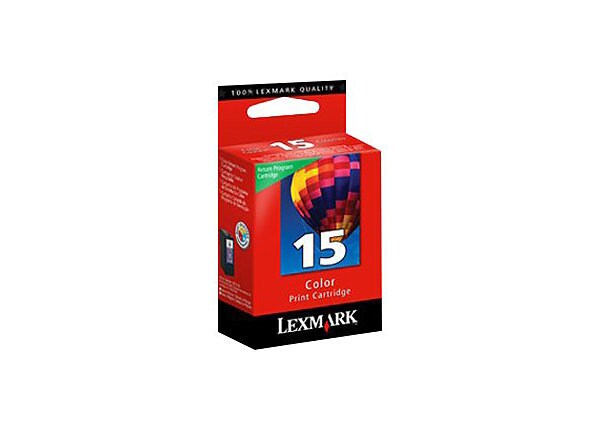 Lexmark Cartridge No. 15 - color (cyan, magenta, yellow) - original - ink cartridge - LRP