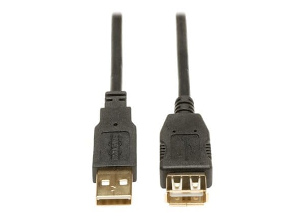 White 3 Pack USB 2.0 A Male to A Female Extension 28/24AWG Cable 3 Feet Gold Plated 