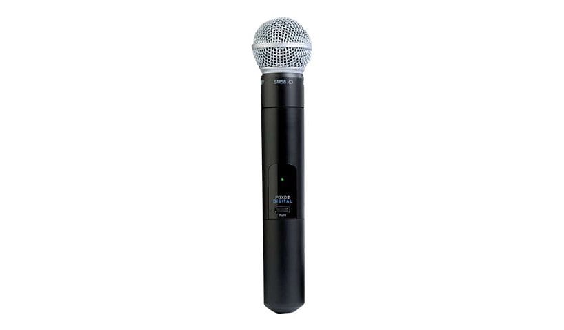 Shure SM58 - wireless microphone - with PGXD2 Handheld Wireless Transmitter