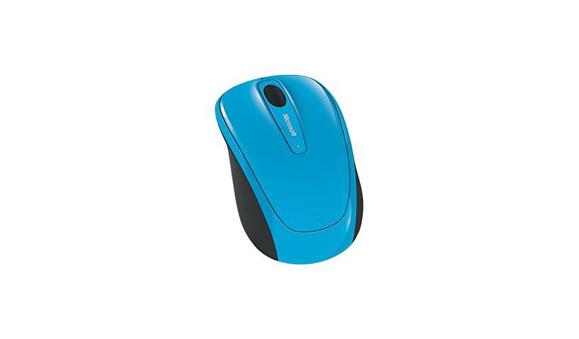 Microsoft Wireless Mobile Mouse 3500 - souris - 2.4 GHz - bleu cyan