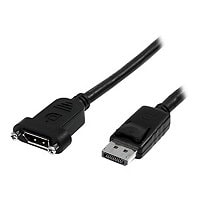 StarTech.com 3ft Panel Mount DisplayPort Cable, Extension Cord Male/Female