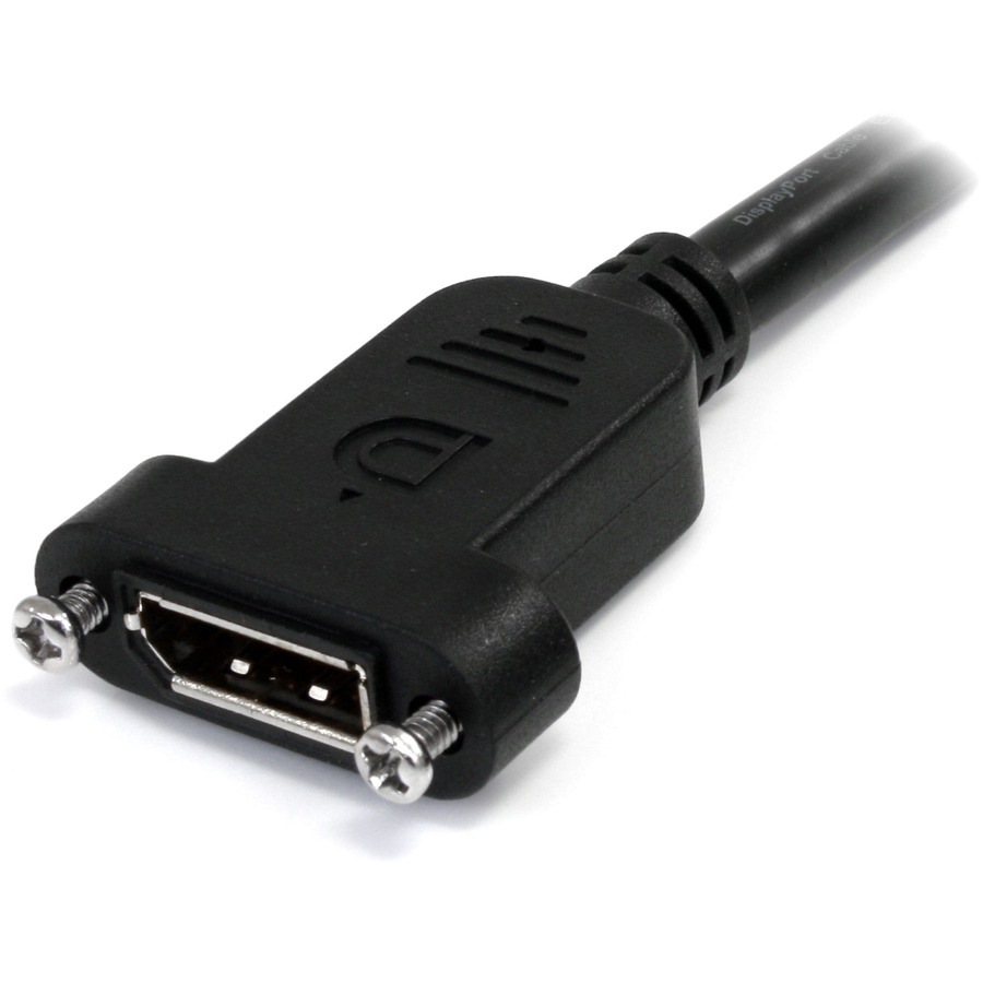 Thumbnail 3 of 4 for StarTech.com 3ft (1m) Panel Mount DisplayPort Cable, 4K x 2K Video, DisplayPort 1.2 Extension Cable Male to Female, DP