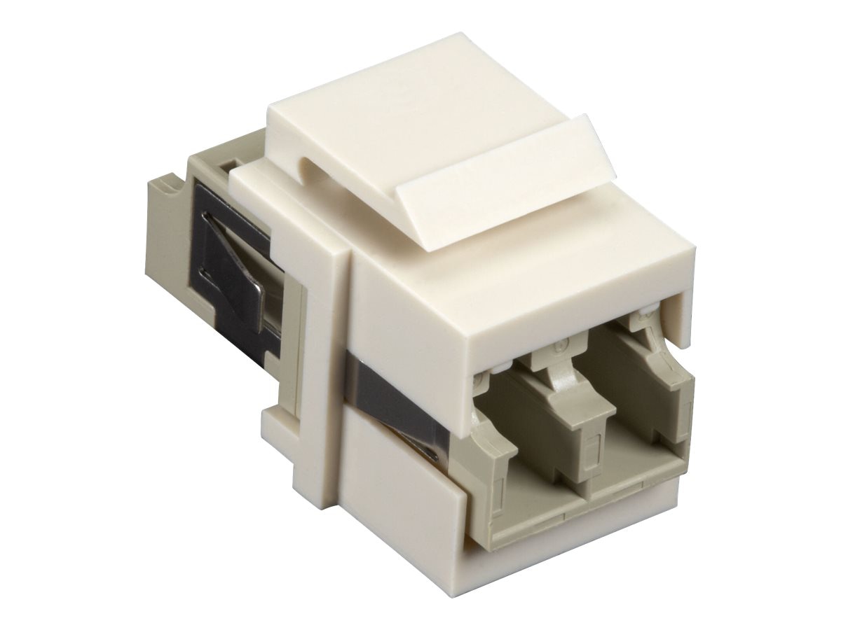Black Box Gigastation 2, Office White Keystone Fiber LC/LC Coupler, F/F
