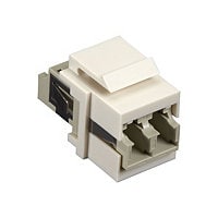 Black Box Gigastation 2, Office White Keystone Fiber LC/LC Coupler, F/F