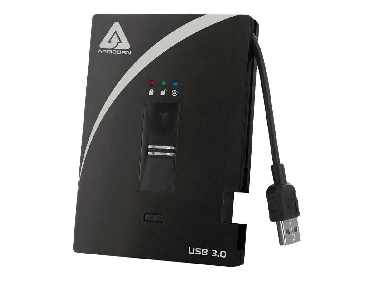 Apricorn Aegis Bio A25-3BIO256-1000 - hard drive - 1 TB - USB 3.0 - TAA Com