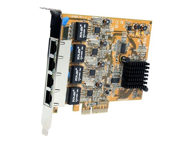 StarTech.com 4 Port PCIe Gigabit Ethernet NIC Network Adapter Card