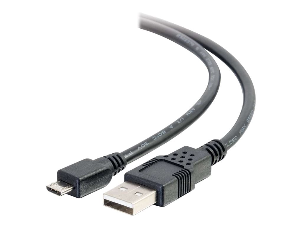 C2G 9.8ft USB to Micro B Cable - USB A to Micro USB Cable - USB 2.0 - M/M - câble USB - USB pour Micro-USB de type B - 3 m