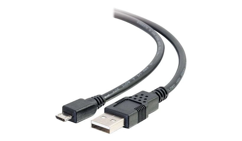 C2G 9.8ft USB to Micro B Cable - USB A to Micro USB Cable - USB 2.0 - M/M - USB cable - USB to Micro-USB Type B - 3 m