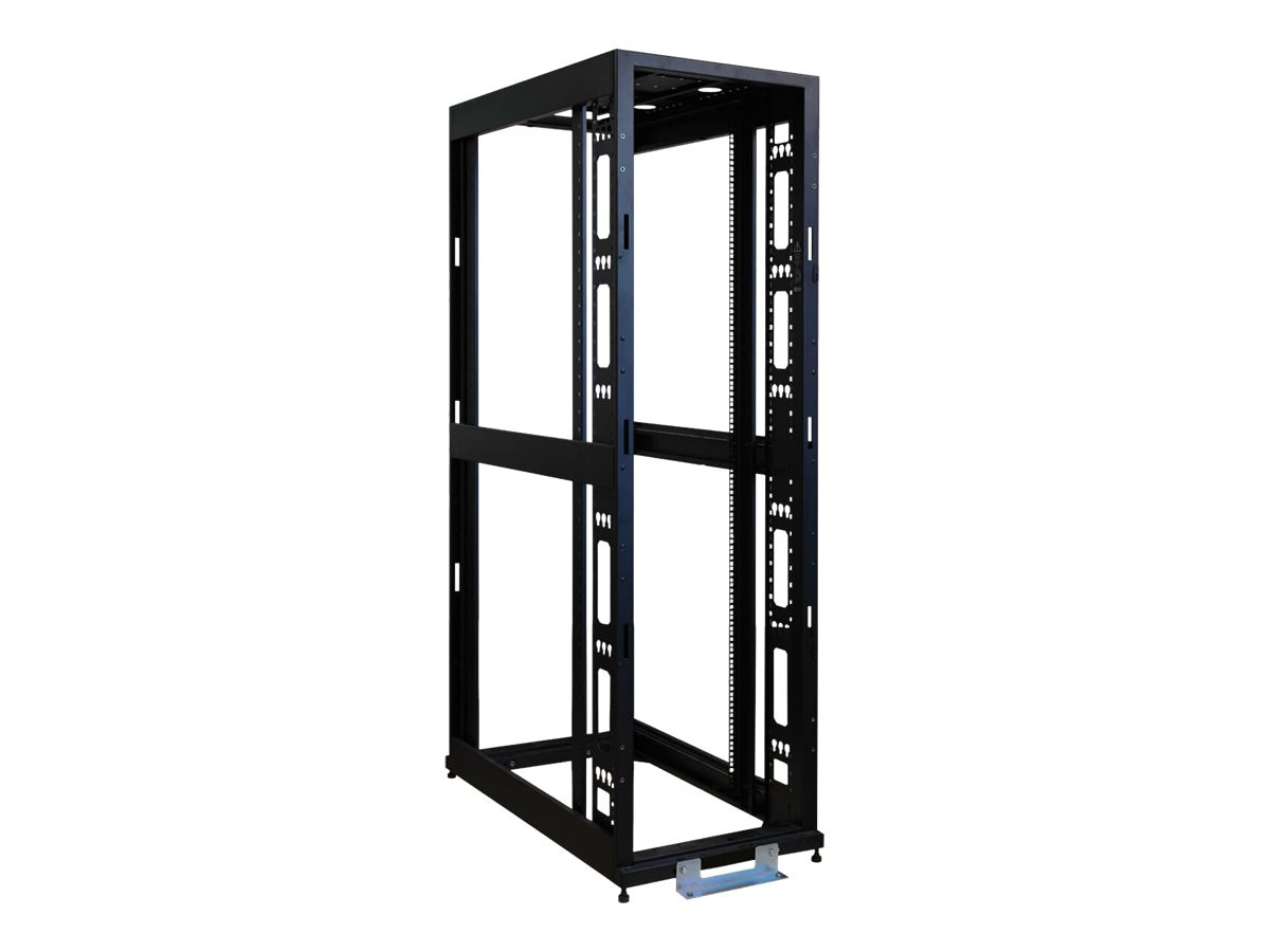 Tripp Lite 45U 4-Post Open Frame Rack Cabinet Square Holes 3000lb Capacity - rack - 45U