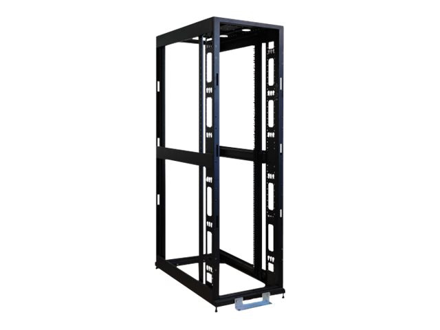 Tripp Lite 48U 4-Post Open Frame Rack Cabinet Square Holes 3000lb Capacity - rack - 48U