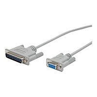 StarTech.com 6 ft DB25 to DB9 Serial Modem Cable - M/F - serial cable - DB-