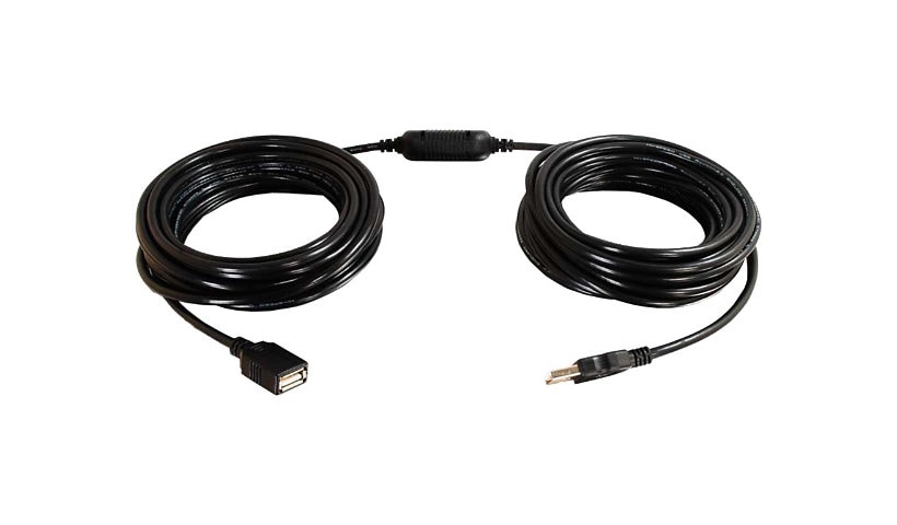 C2G 25ft USB Extension Cable - Active USB A to USB A Extension Cable with Center Boost - USB 2.0 - M/F