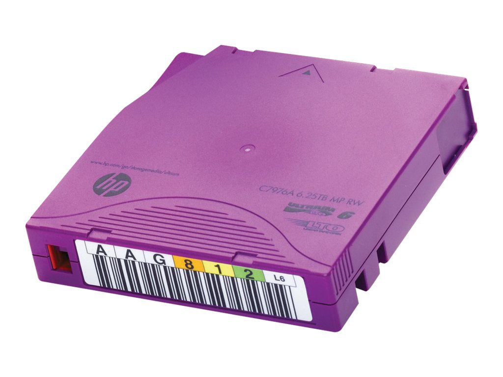 HPE Ultrium RW Custom Labeled Data Cartridge - LTO Ultrium 6 x 20 - storage