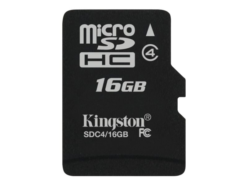 Kingston - flash memory card - 16 GB - microSDHC