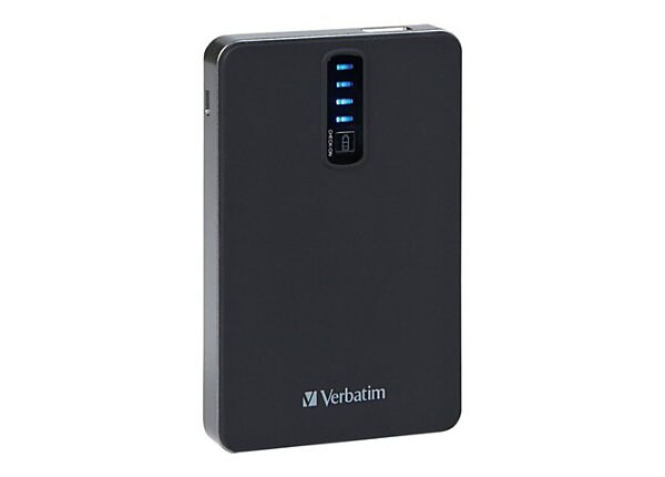 Verbatim Dual USB Power Pack - external battery pack Li-Ion