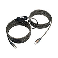 Tripp Lite 25ft USB 2.0 Hi-Speed Active Repeater Cable USB-A to USB-B M/M 25' - USB cable - USB Type B to USB - 25 ft
