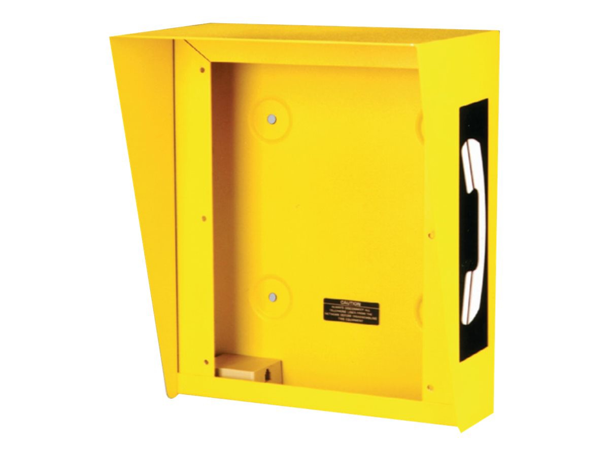 GAI-Tronics 236 Series - enclosure - for telephone - with hood - yellow