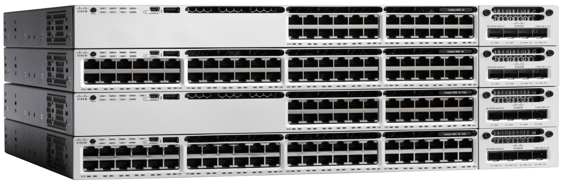 Cisco Catalyst 3850-24P-S 24-Port Gigabit Ethernet Switch