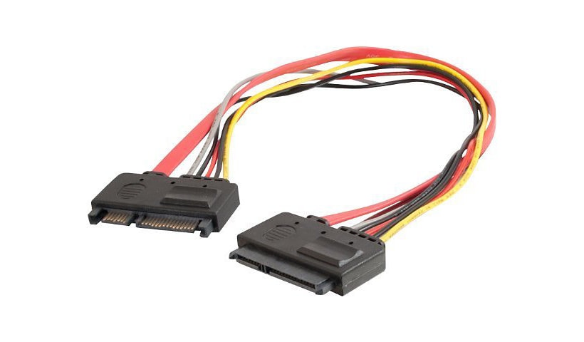 C2G 22 Pin SATA Extension Cable - SATA extension cable - 1 ft