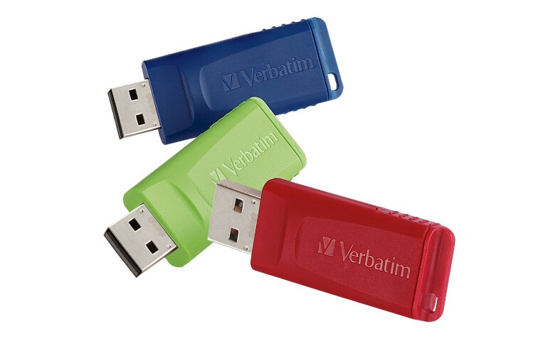 Verbatim 4GB Store 'n' Go USB Flash Drives - 4 GB - USB 2.0 - Red - 4 / Pack