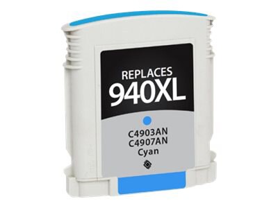Clover Remanufactured Ink for HP 940XL (C4907AN), Cyan, 1,400 page yield