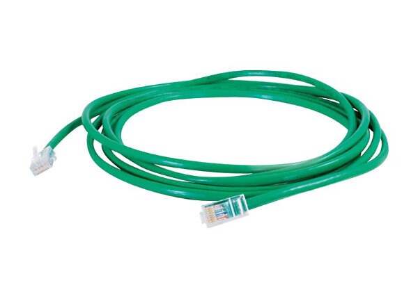C2G Cat5e Non-Booted Unshielded (UTP) Network Crossover Patch Cable - crossover cable - 2.1 m - green