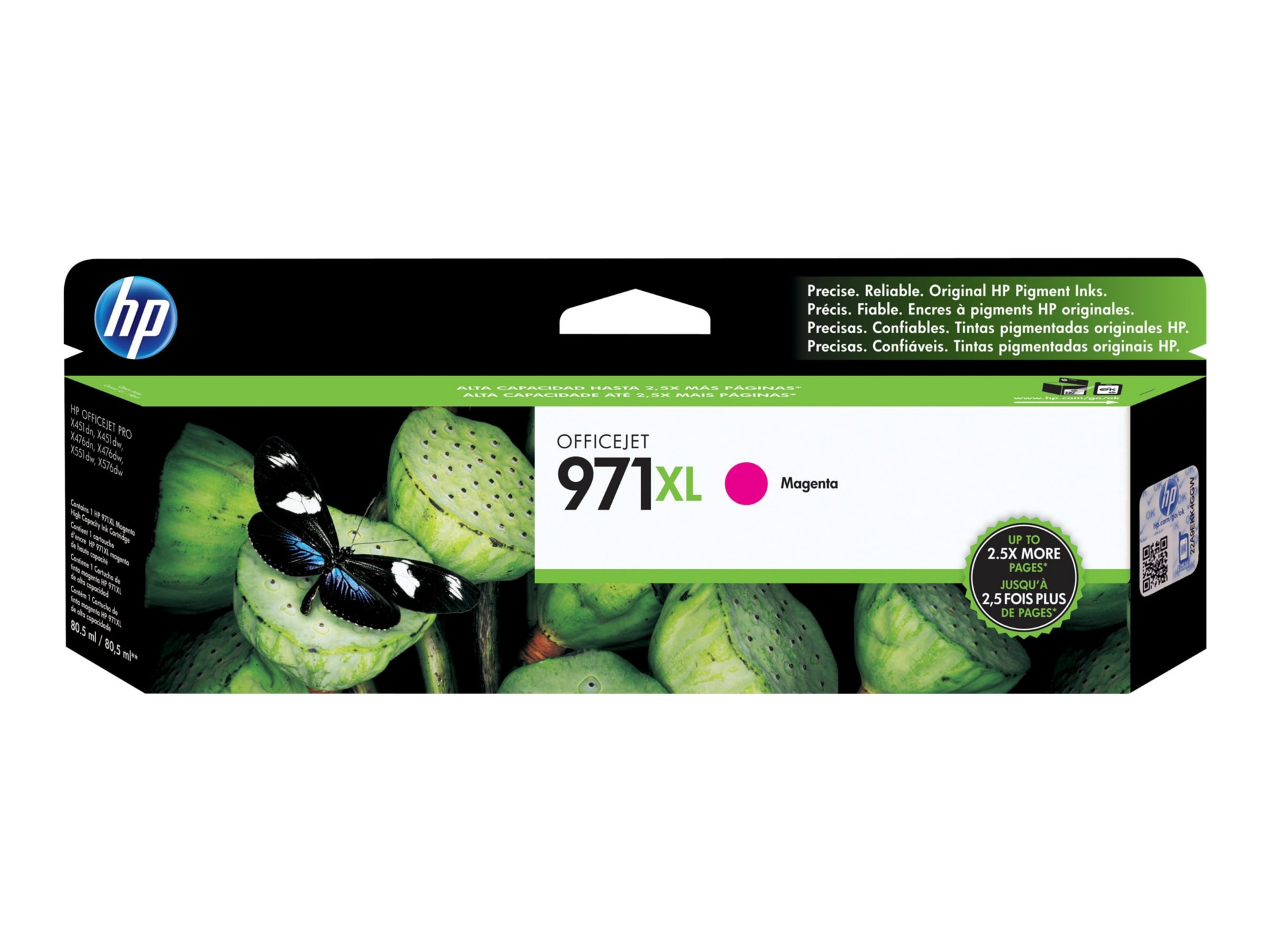 HP 971XL (CN627AM) Original High Yield Inkjet Ink Cartridge - Single Pack -