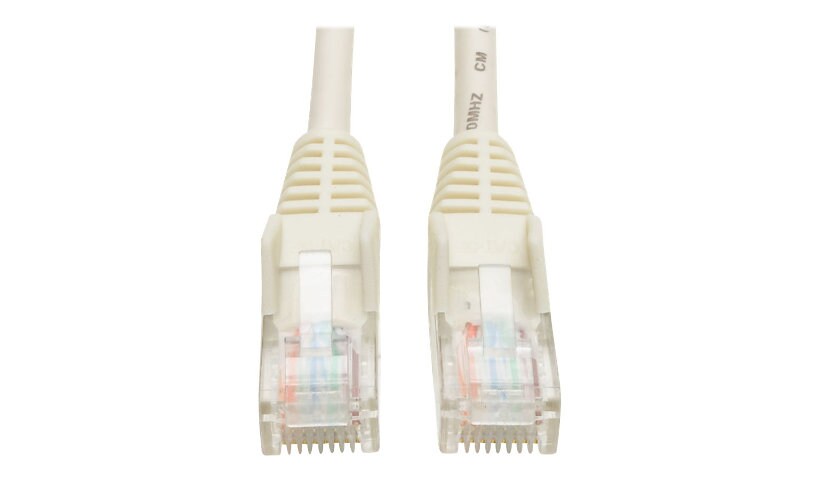 Eaton Tripp Lite Series Cat5e 350 MHz Snagless Molded (UTP) Ethernet Cable (RJ45 M/M), PoE - White, 14 ft. (4.27 m) -