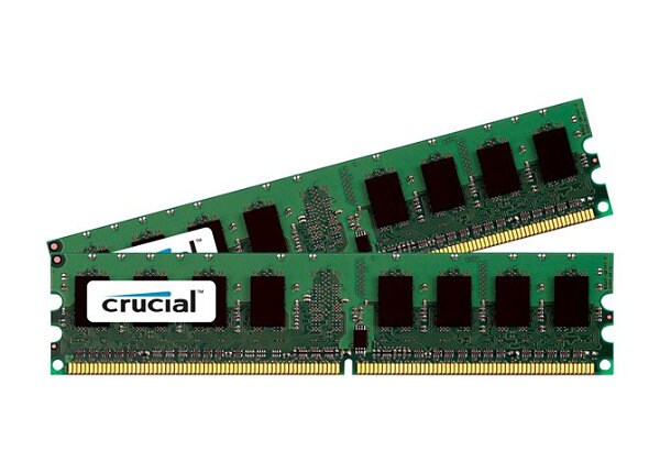 Crucial - DDR2 - 4 GB : 2 x 2 GB - DIMM 240-pin
