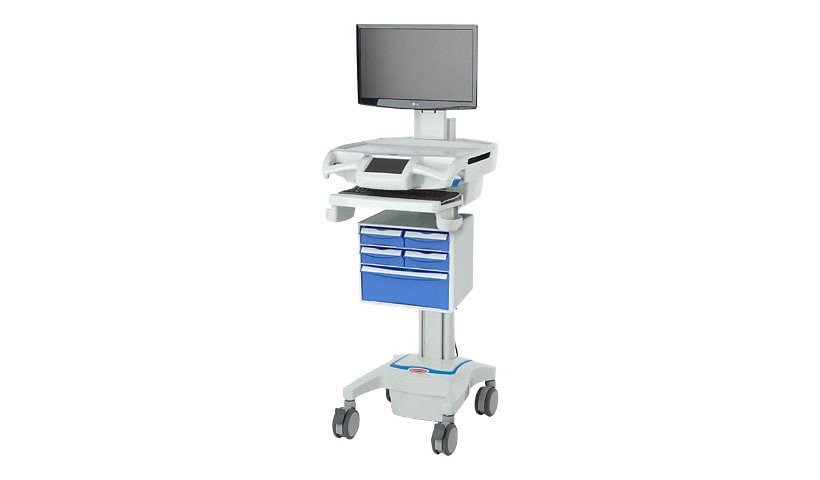 Capsa Healthcare CareLink RX Full-Featured Mobile Nurse Station - cart