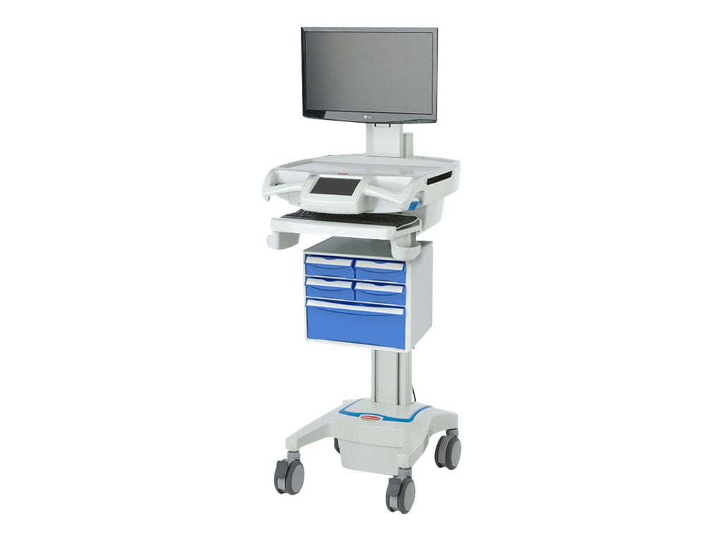 Capsa Healthcare CareLink AC RX Mobile Nurse Station - cart - for LCD display / keyboard / mouse / CPU / medication