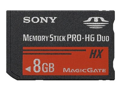 Sony MSHX8B/M - flash memory card - 8 GB - Memory Stick PRO-HG Duo HX