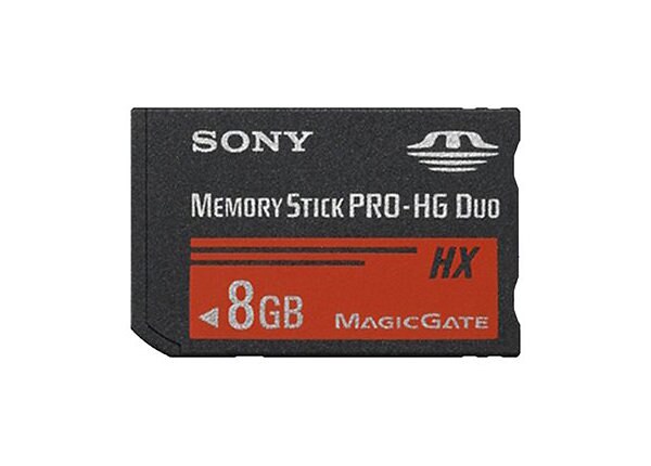 Sony MSHX8B/M - flash memory card - 8 GB - Memory Stick PRO-HG Duo HX