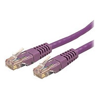 StarTech.com CAT6 Ethernet Cable 15' Purple 650MHz Molded Patch Cord PoE++